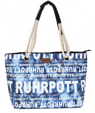 Ruhrpott Schultertasche mit Kordeln