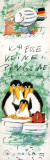 Lesezeichen Pinguinfamilie - Ich esse keine Pinguine
