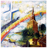 Mülheim an der Ruhr - Petrikirche mit Regenbogen