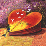 Lernen in Herzen zu lesen auf Leinwand